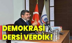 Milletvekili Özkaya, “Demokrasi dersi verdik”