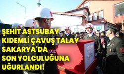 Şehit Astsubay Kıdemli Çavuş Talay, Sakarya'da son yolculuğuna uğurlandı