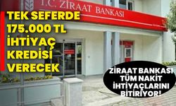 Ziraat Bankası tüm nakit ihtiyaçlarını bitiriyor! Tek seferde 175.000 TL ihtiyaç kredisi verecek