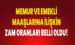 Memur Ve Emekli Maaşlarına İlişkin Zam Oranları Belli Oldu!