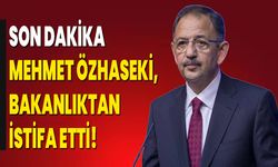 Son Dakika: Mehmet Özhaseki, bakanlıktan istifa etti!