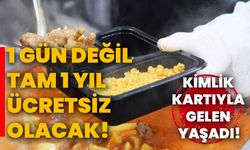 Kimlik kartıyla gelen yaşadı! 1 gün değil tam 1 yıl ücretsiz olacak!