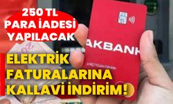 Elektrik faturalarına kallavi indirim! 250 TL para iadesi yapılacak