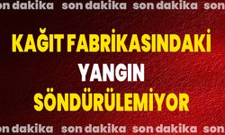 Kağıt Fabrikasındaki Yangın Söndürülemiyor