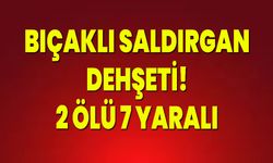 BIÇAKLI SALDIRGAN DEHŞETİ: 2 ÖLÜ 7 YARALI