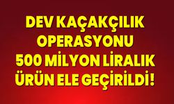 Dev Kaçakçılık Operasyonu: 500 Milyon Liralık Ürün Ele Geçirildi