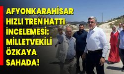 Afyonkarahisar Hızlı Tren Hattı İncelemesi: Milletvekili Ali Özkaya Sahada