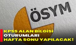 KPSS Alan Bilgisi Oturumları Hafta Sonu Yapılacak!