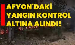 Afyonkarahisar'daki yangın kontrol altına alındı!