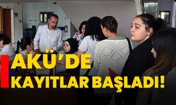 AKÜ’de kayıtlar başladı!