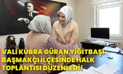 Vali Kübra Güran Yiğitbaşı Başmakçı İlçesinde halk toplantısı düzenledi!