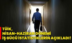 TÜİK, Nisan-Haziran dönemi iş gücü istatistiklerini açıkladı!