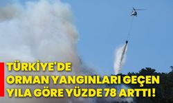 Türkiye'de orman yangınları geçen yıla göre yüzde 78 arttı!