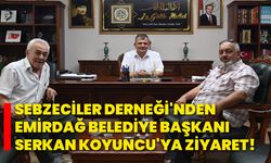 Sebzeciler Derneği'nden Emirdağ Belediye Başkanı Serkan Koyuncu'ya ziyaret!