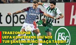 Trabzonspor, UEFA Konferans Ligi'nde tur şansını ikinci maça taşıdı!