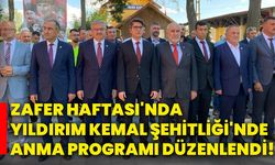 Zafer Haftası'nda Yıldırım Kemal Şehitliği'nde anma programı düzenlendi!