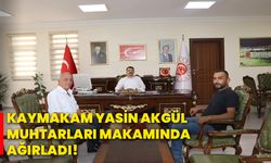 Kaymakam Yasin Akgül muhtarları makamında ağırladı!