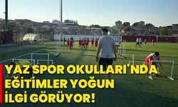 Yaz spor okulları'nda eğitimler yoğun ilgi görüyor!