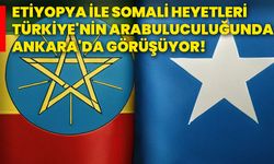 Etiyopya ile Somali heyetleri Türkiye'nin arabuluculuğunda Ankara'da görüşüyor!