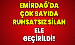 Emirdağ’da çok sayıda ruhsatsız silah ele geçirildi!