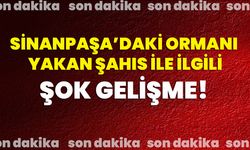 Sinanpaşa’daki ormanı yakan şahıs ile ilgili şok gelişme!