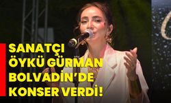 Sanatçı Öykü Gürman Bolvadin’de konser verdi!