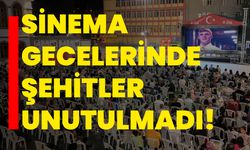 Sinema gecelerinde şehitler unutulmadı!