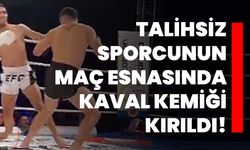 Talihsiz sporcunun maç esnasında kaval kemiği kırıldı!