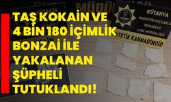 Taş kokain ve 4 bin 180 içimlik bonzai ile yakalanan şüpheli tutuklandı!