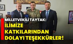 Milletvekili Taytak: İlimize katkılarından dolayı teşekkürler!