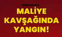 Maliye Kavşağında Yangın