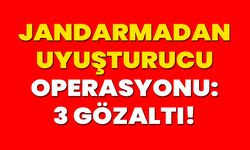 Jandarmadan Uyuşturucu Operasyonu: 3 Gözaltı