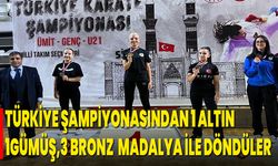 Türkiye Şampiyonasından 1 Altın,1gümüş,3 Bronz  Madalya İle Döndüler