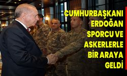 Cumhurbaşkanı Erdoğan Sporcu Ve Askerlerle Bir Araya Geldi