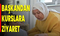 Başkandan kurslara ziyaret