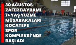 30 Ağustos Zafer Bayramı 7+ Yaş Yüzme Müsabakaları Kocatepe Spor Kompleksi’nde başladı