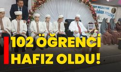 102 öğrenci hafız oldu!