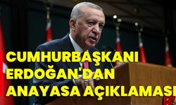 Cumhurbaşkanı Erdoğan'dan Anayasa açıklaması!