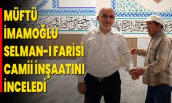 İl Müftüsü Lütfü İmamoğlu, Selman-ı Farisi Camii İnşaatını İnceledi