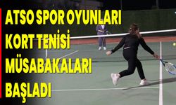 ATSO Spor Oyunları Kort Tenisi Müsabakaları Başladı