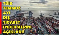 TÜİK Temmuz ayı Dış Ticaret Endekslerini açıkladı!