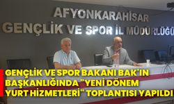 Gençlik Ve Spor Bakanı Bak'ın Başkanlığında "Yeni dönem yurt hizmetleri" toplantısı yapıldı!