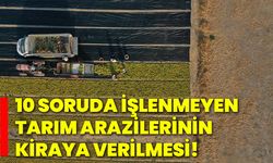 10 soruda işlenmeyen tarım arazilerinin kiraya verilmesi!