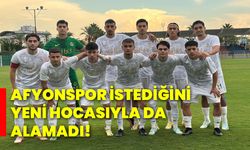 Afyonspor istediğini yeni hocasıyla da alamadı!