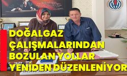 Doğalgaz çalışmalarından bozulan yollar yeniden düzenleniyor