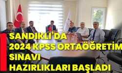 Sandıklı’da 2024 KPSS ortaöğretim sınavı hazırlıkları başladı