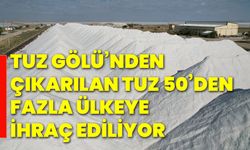 Tuz Gölü’nden çıkarılan tuz 50’den fazla ülkeye ihraç ediliyor