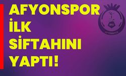 Afyonspor ilk siftahını yaptı!