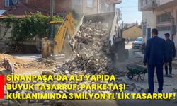 Sinanpaşa’da alt yapıda büyük tasarruf: Parke taşı kullanımında 3 milyon tl'lik tasarruf!