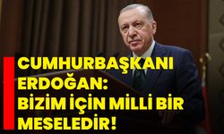 Cumhurbaşkanı Erdoğan: Bizim için milli bir meseledir!